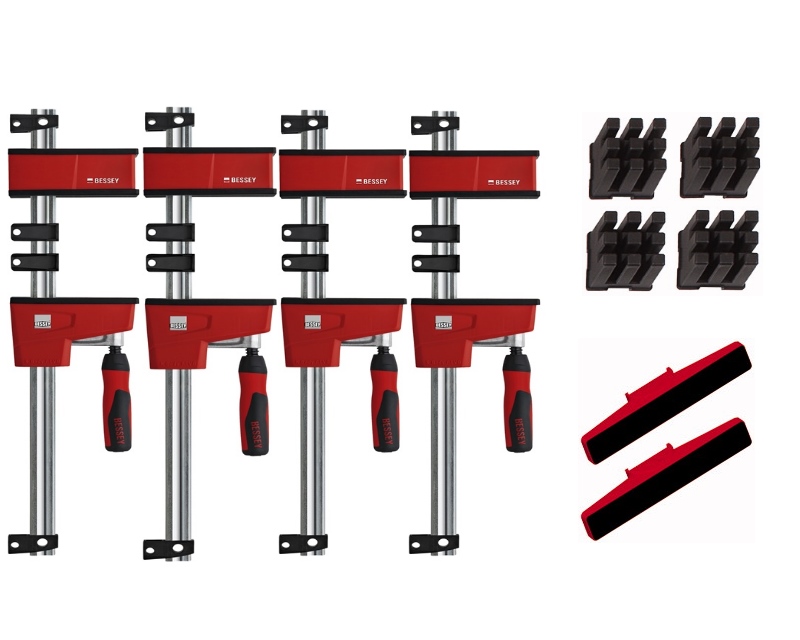 Bessey KREV100TN Screw clamp Package Deal KREV 100 + accessoires