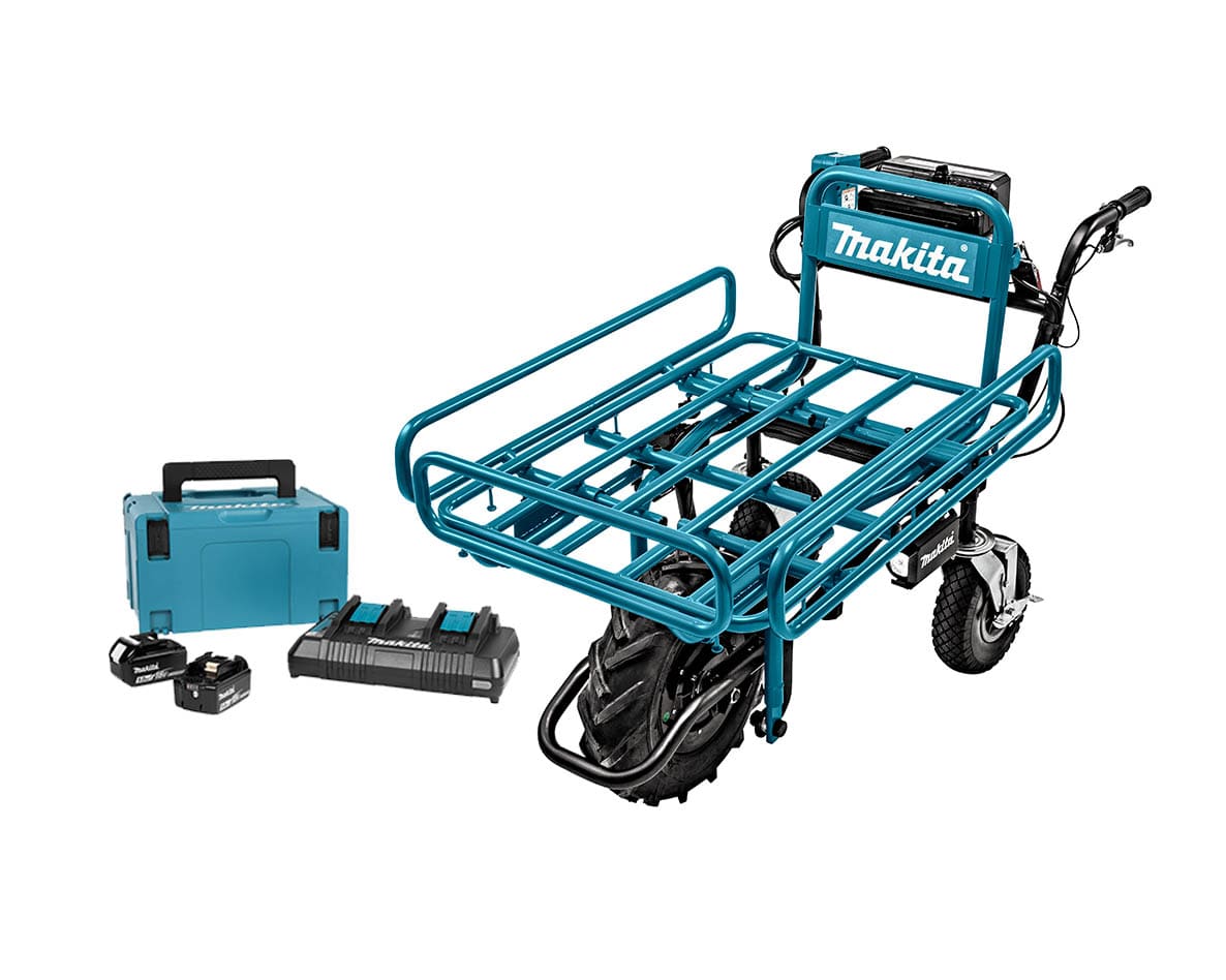 Makita DCU180Rek DCU180Z 18V Wheelbarrow + Rack + Starter Kit 18 Volt 5.0 AH Li-ion