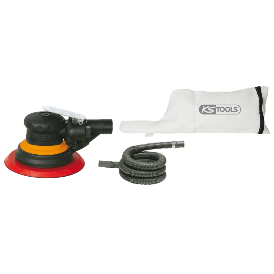 KS Tools 515.3061 Compressed air Orbit Sander 150 mm with dust extraction