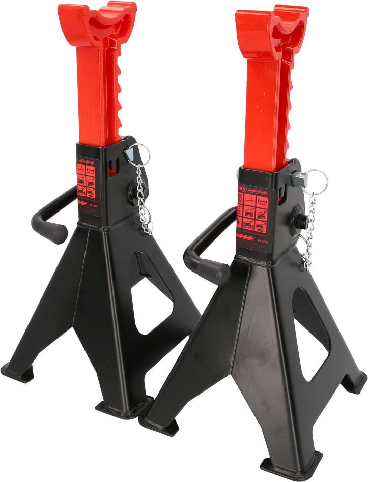 KS Tools 160.1250 performance Axle stand with quick adjustment, 3000 kg, as pair