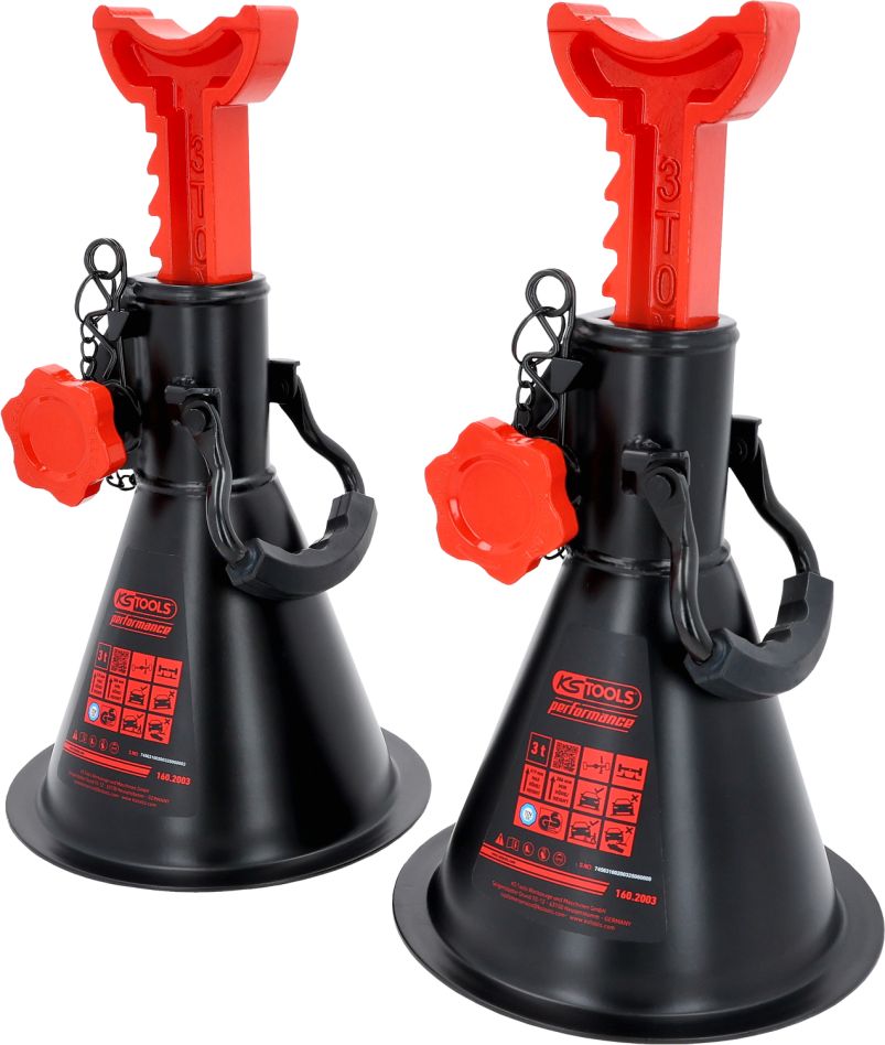 KS Tools 160.2003 performance Axle stands 3 t per pair