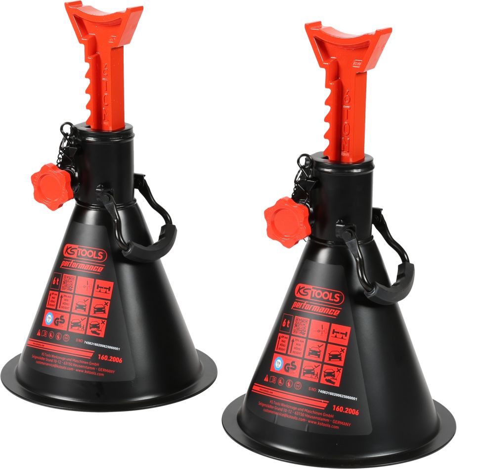 KS Tools 160.2006 performance Axle stands 6 t per pair