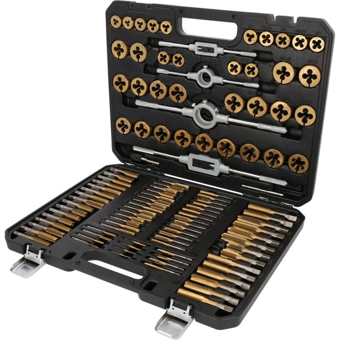 KS Tools 512.5070 COMPETITION TiN thread tapping set, 110-piece