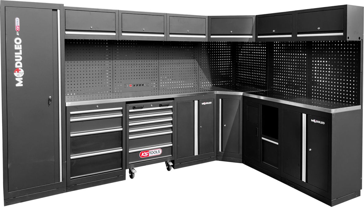 KS Tools 866.6220 Workshop cabinet system L-shape 3400 x 2120 mm variant 2