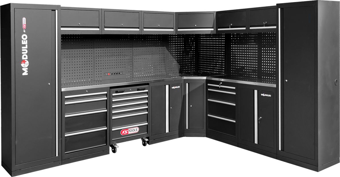 KS Tools 866.6225 Workshop cabinet system L-shape 3400 x 2720 mm variant 2