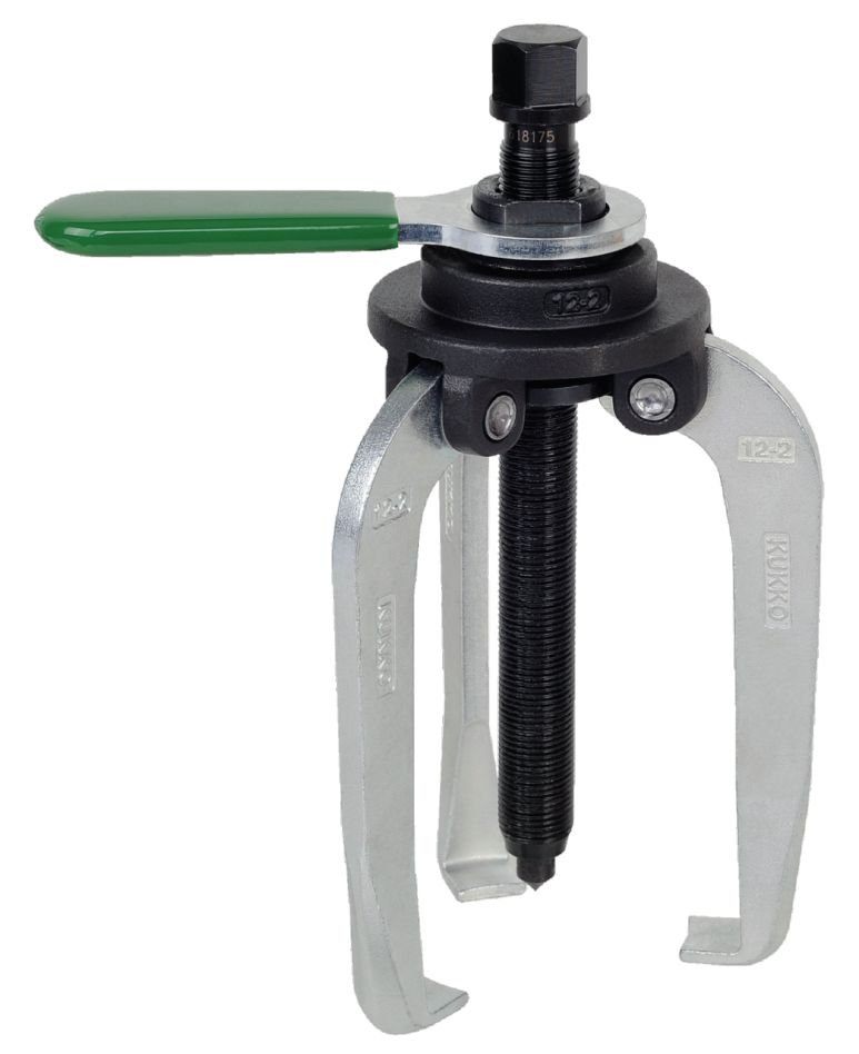 KUKKO 12-2 Alligator 3-arm puller 150 x 125 mm with fixed pull legs and non-slip device