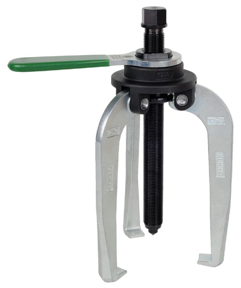 KUKKO 12-3 Alligator 3-arm puller 200 x 165 mm with fixed pull legs and non-slip device