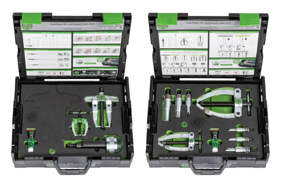 KUKKO 24-A Ball bearing puller set 11-piece in case