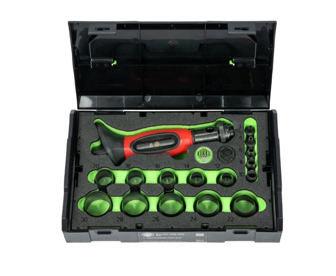 KUKKO 326-330 Ring hollow pipe set 16-piece 3-30 mm