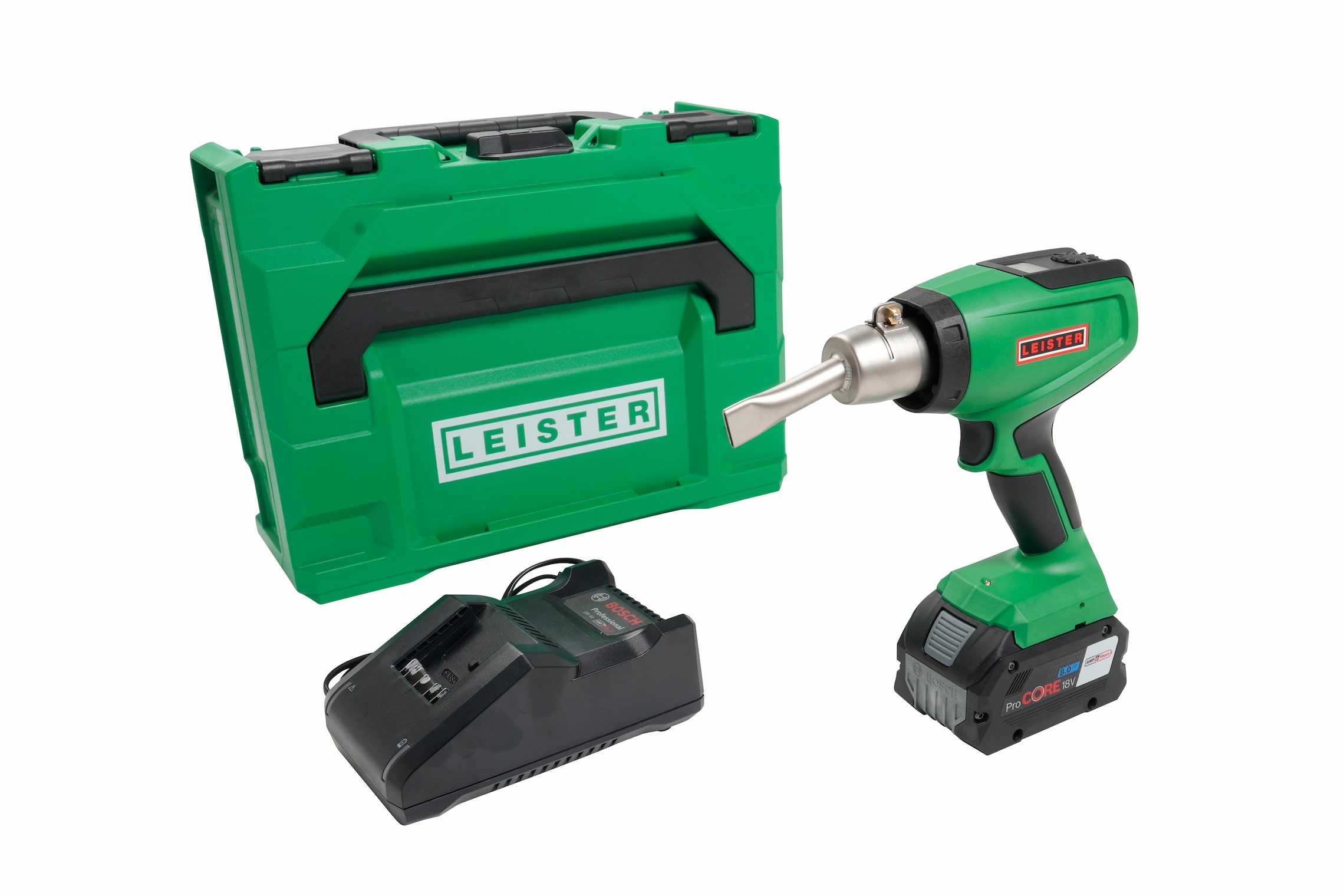 Leister 179.255 NEXHEAT 300 A-LP cordless hot air blower 18V 600W incl. 8.0 Ah and charger in case