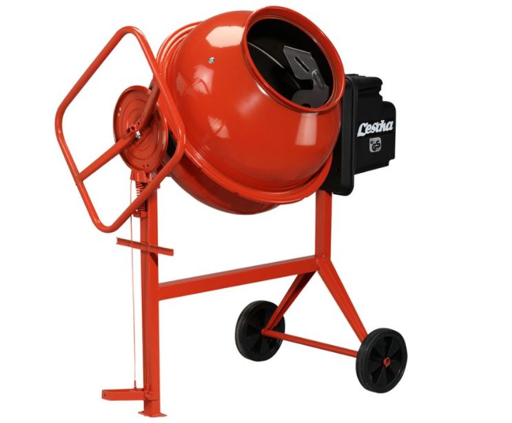 Lescha 61255 SM145 concrete mixer with foot brake