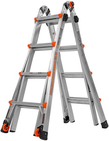 Little Giant 48414103 Velocity telescopic folding ladder 4x6 steps