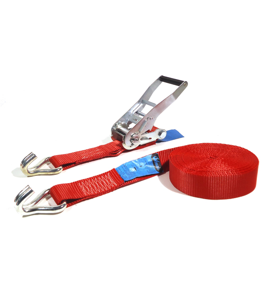 Little Jumbo 1850508500 Strap 50mm. ratchet red 9.0m sl. J-hook