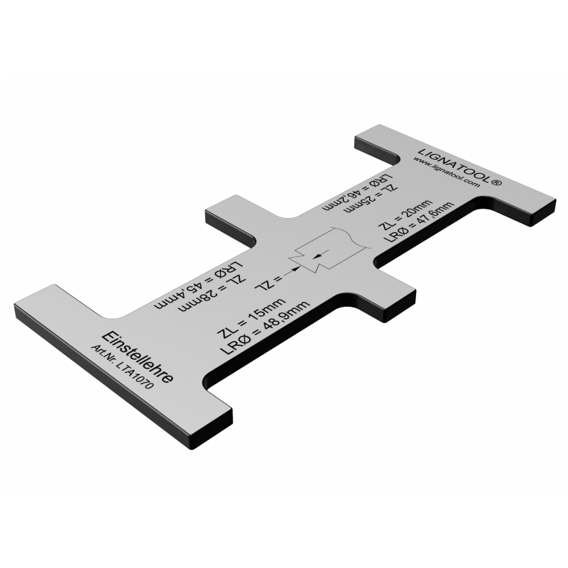 Lignatool LTA1070 Setting Template