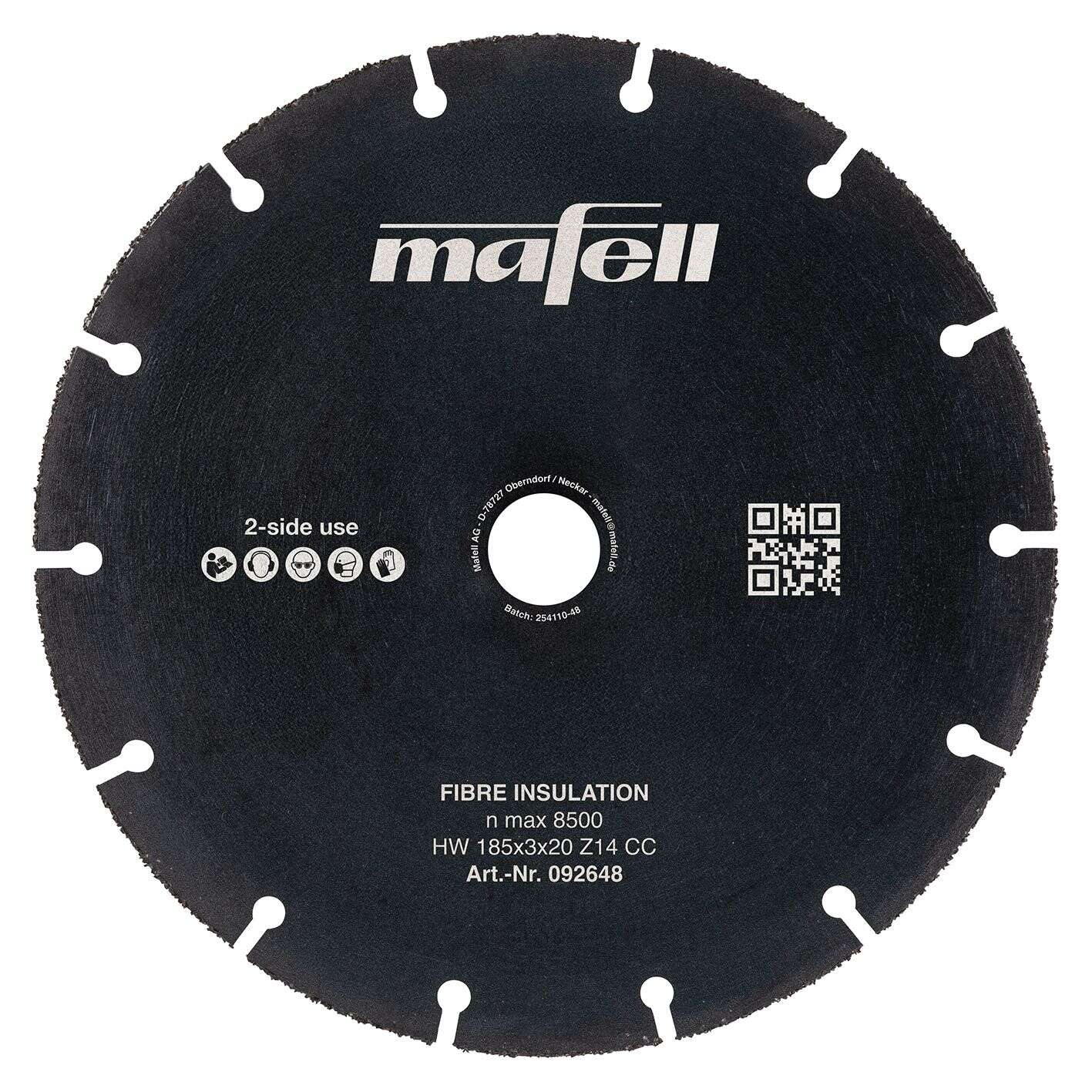 Mafell Accessories 092648 KSB-FI 185 Circular Saw Blade HW, 185 x 3 x 20 mm T14 CC Fiber Insulation