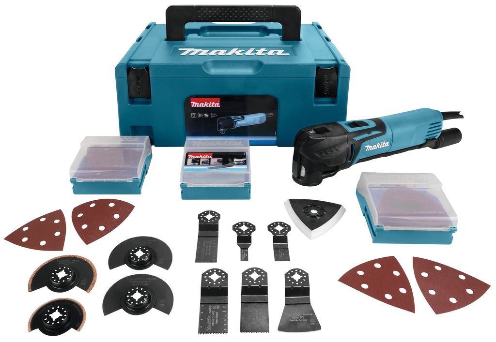 Makita TM3010CX2J Multimachine 320 Watt Oscillating Multi-cutter Accessory kit