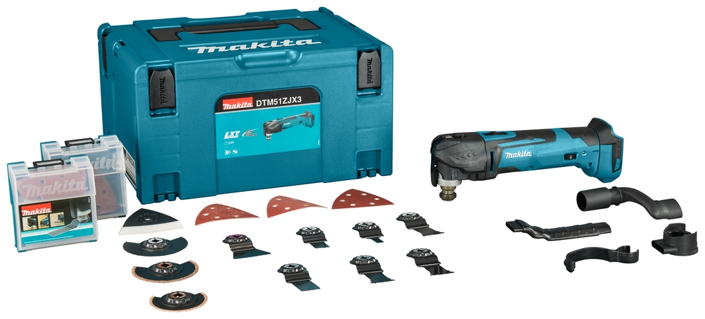 Makita DTM51ZJX3 CordlessMultitool 18V Accessory kit without batteries and charger