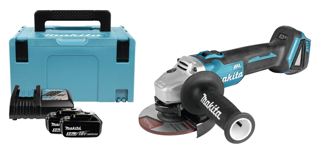 Makita DGA504RTJ 18V 5,0Ah Angle Grinder 125mm