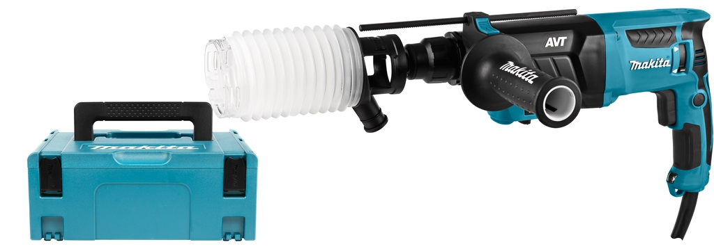 Makita HR2631FTJ Combination hammer 800w 2.4J with extraction kit in MakPac