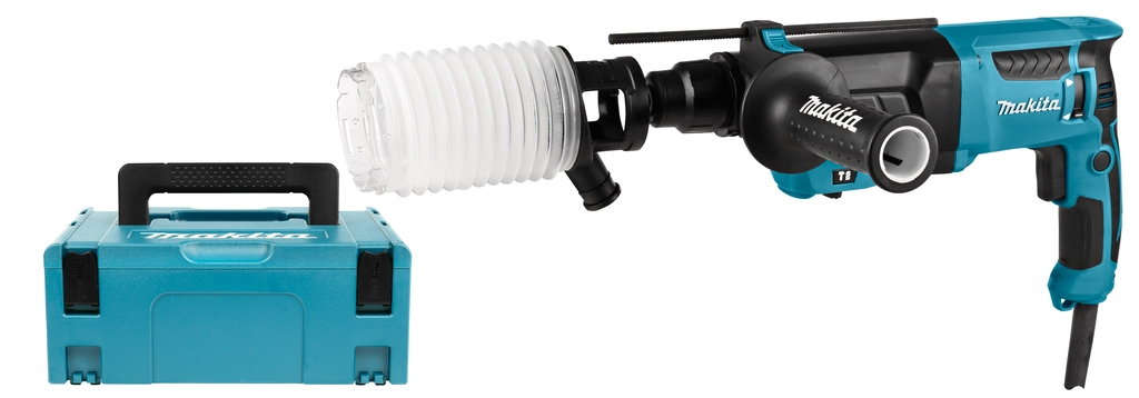Makita HR2630J Combination hammer 800w 2.4J with extraction kit