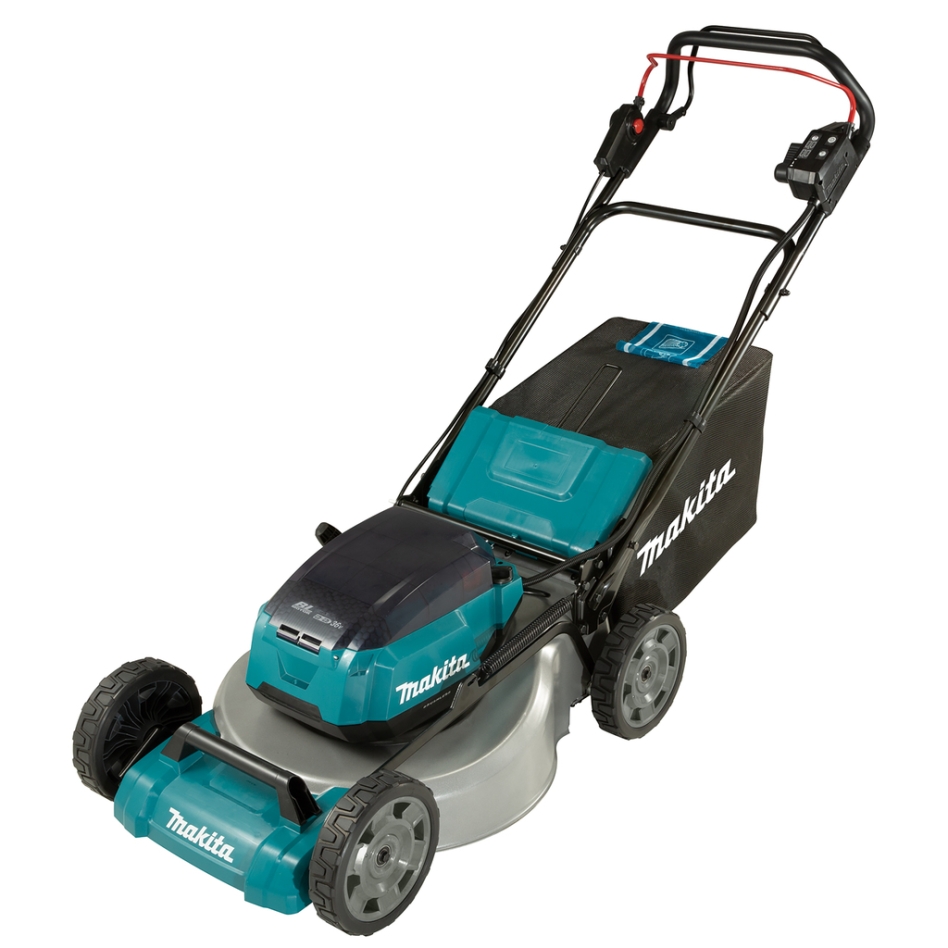 Makita DLM465Z Cordless lawnmower powered 46 cm 2 x 18 Volt Excl. batteries and charger