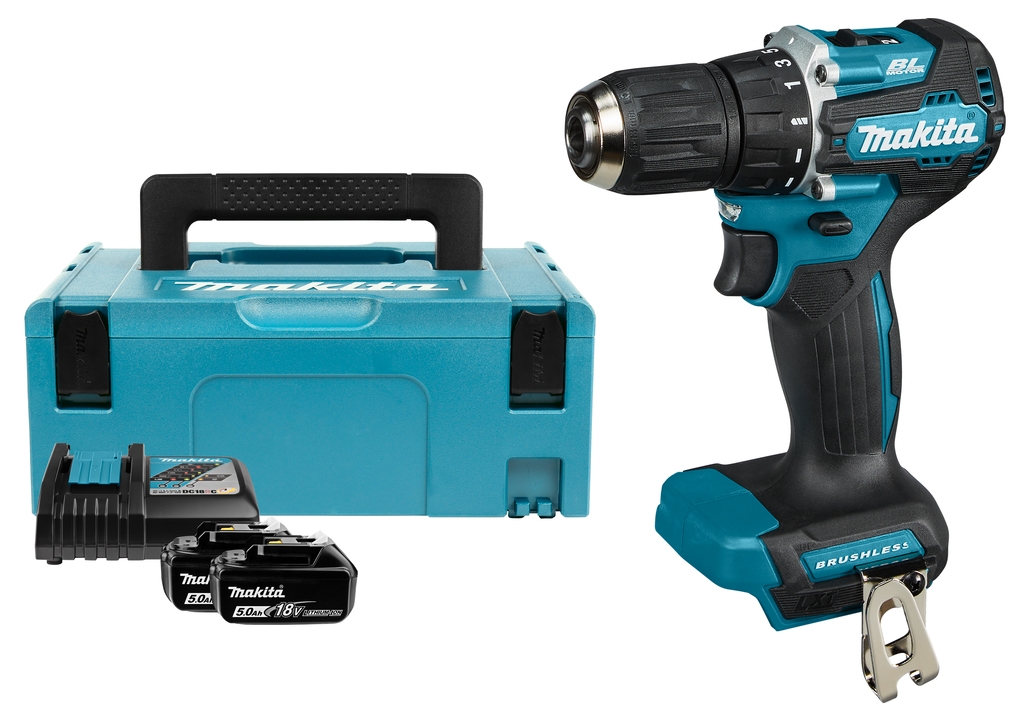 Makita DDF487RTJ Cordless Power Drill 18V 5.0Ah Li-Ion in Mbox
