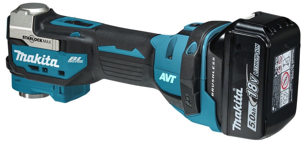 Makita DTM52RTJX2 Multitool Starlock Max 18V 2x5,0 AH Li-ion +