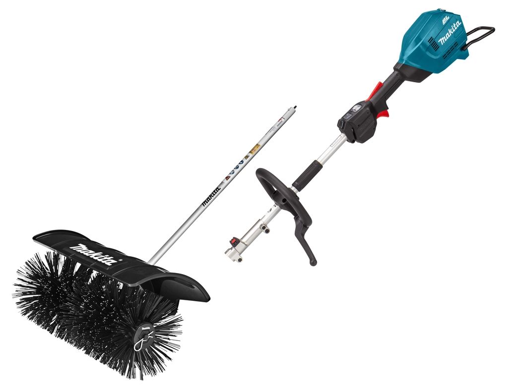 Makita UX01GZ09 Battery Combi System D-handle 40V Max excl. batteries and charger + Round brush attachment