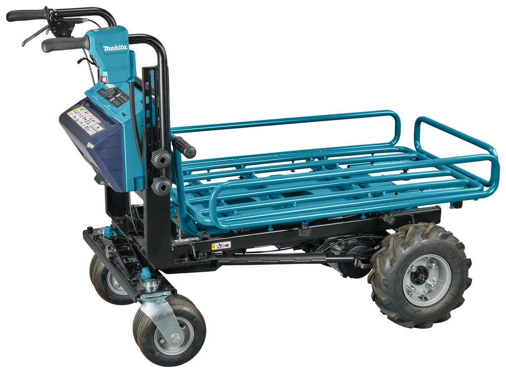 Makita DCU604Z 2 x 18V Battery Wheelbarrow with Rack excl. batteries and charger