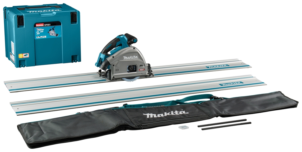 Makita SP001GZ06  Accu Circular saw 40V Max excl. batteries and charger with AWS transmitter + 2 x guide rail 1500mm + connecting strips + bag