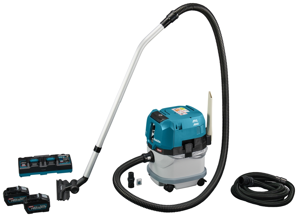 Makita VC004GLT21 Max Vacuum Cleaner 40V 5.0Ah Li-Ion with AWS Transmitter