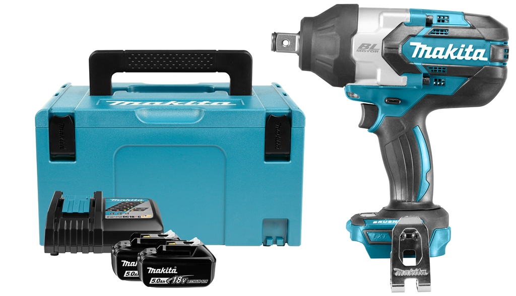 Makita DTW1001RTJ Impact Wrench 3/4'' 1000Nm 18 volts 5.0 AH Li-ion