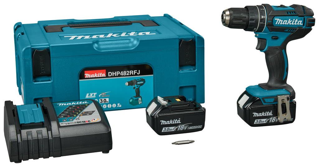 Makita DHP482RFJ Impact drill 18V 3.0Ah Li-Ion in MBox