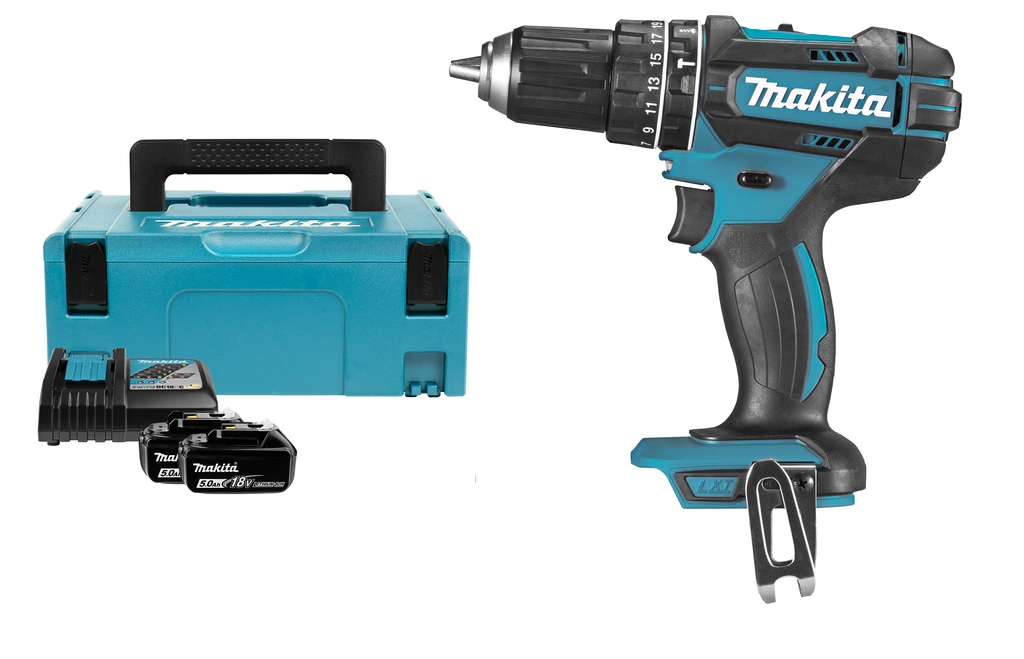 Makita DHP482RTJ Impact drill 18V 5.0 AH Li-Ion