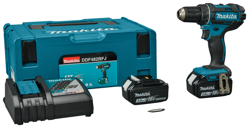 Makita DDF482RFJ Cordless drill/driver 18V 3.0AH Li-ion
