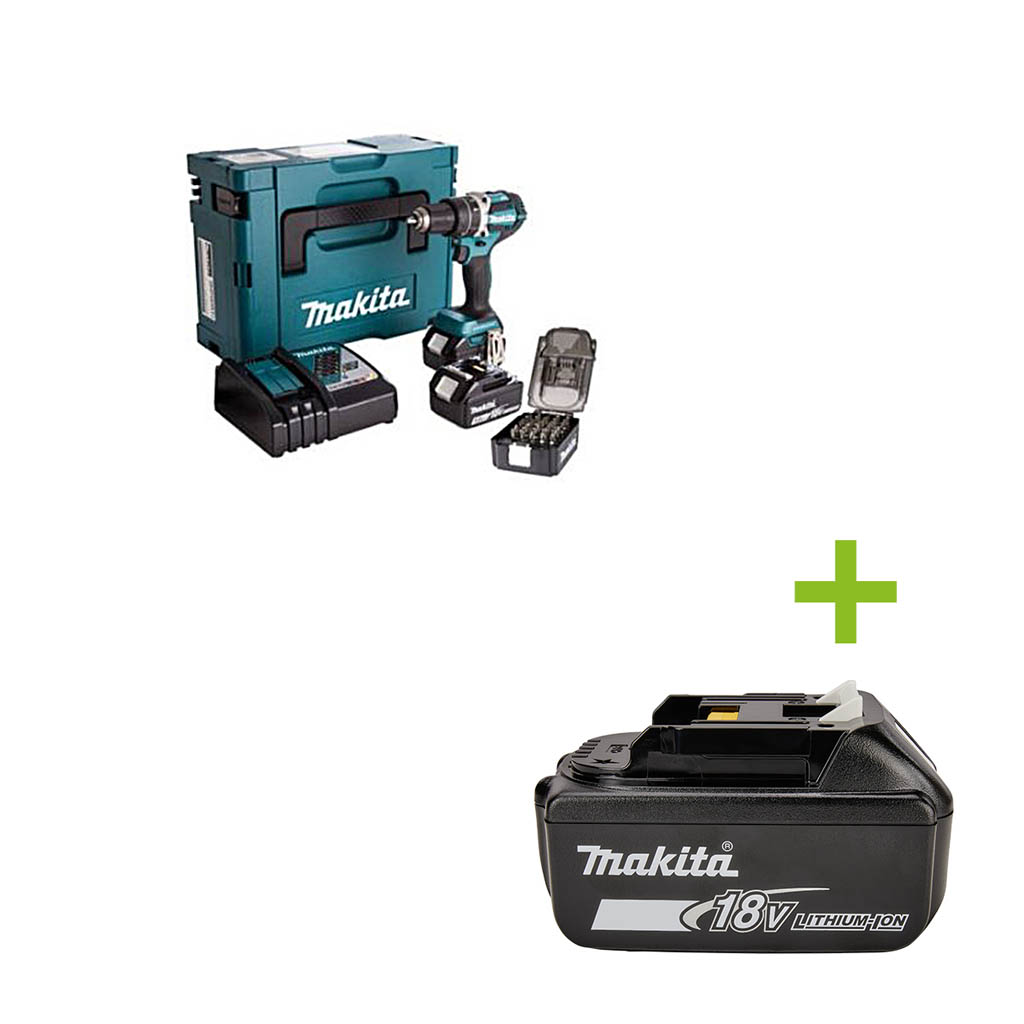 Makita DDF484RTJ Cordless drill 18V AH Li-ion