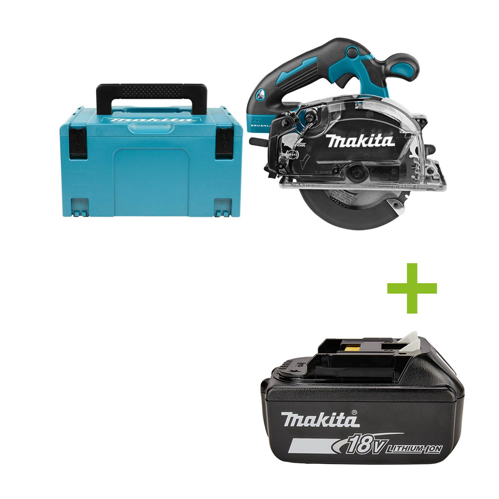 Makita DCS553ZJ Metal circular saw 150 mm 18V excl. batteries and charger