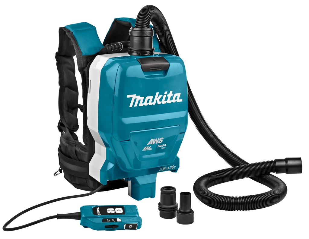 Makita DVC265ZXU Backpack Vacuum Cleaner AWS 2x18V excl. batteries and charger