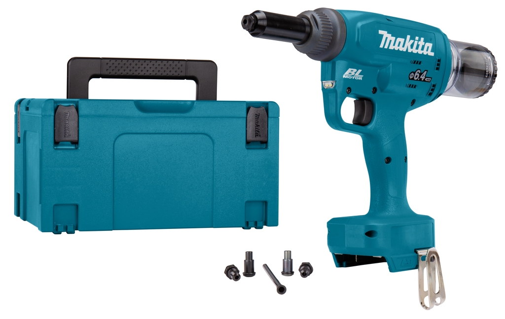 Makita DRV250ZJ Cordless Blind riveter up to 6,4mm 18V excl. batteries and charger in MakPac