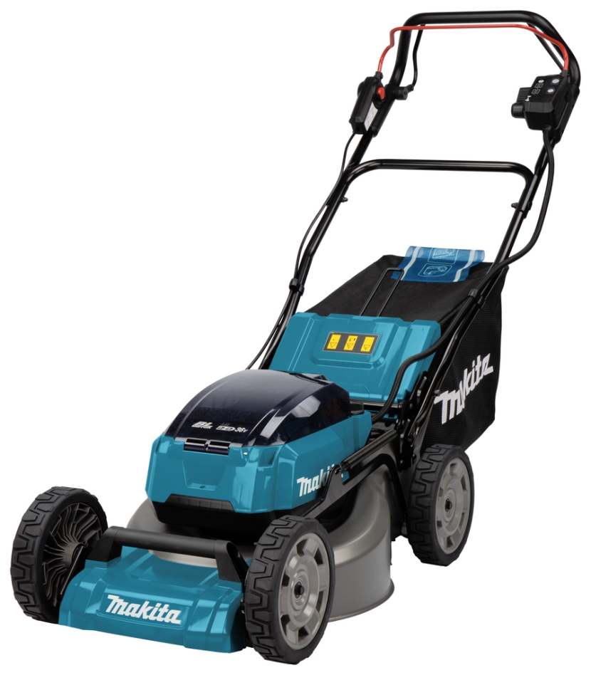 Makita DLM462Z cordless lawn mower powered 46 cm 2 x 18 Volts Excl. batteries and charger