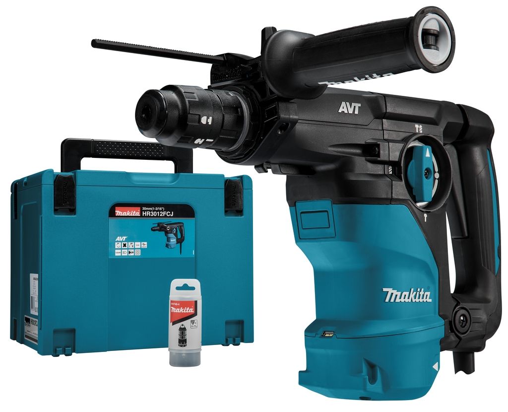 Makita HR3012FCJ 230V Combination hammer 3,9J with interchangeable head in MakPac