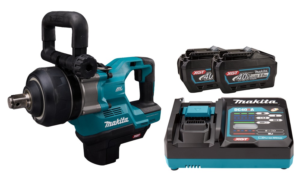 Makita TW009GT201 XGT 40V Max Accu impact wrench 1" 4000Nm incl. 2x5.0 Ah and quick charger in case