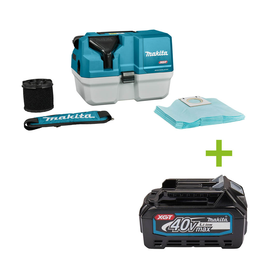 Makita VC013GLZ03 Cordless compact vacuum cleaner 40V excl. batteries and charger in box