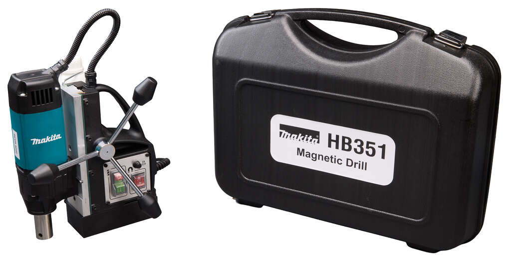 Makita HB351 35 mm 230V Magnetic Core Drill in a Case