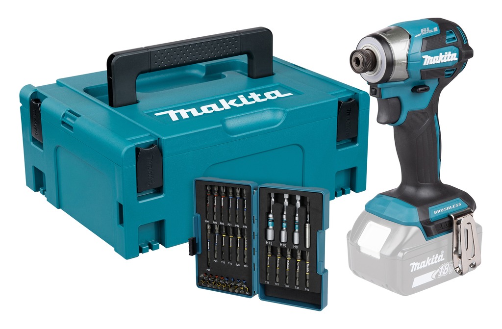 Makita DTD173ZJX2 LXT 18V Cordless Impact Screwdriver excl. battery and charger in Mbox + Impact Premier bit set