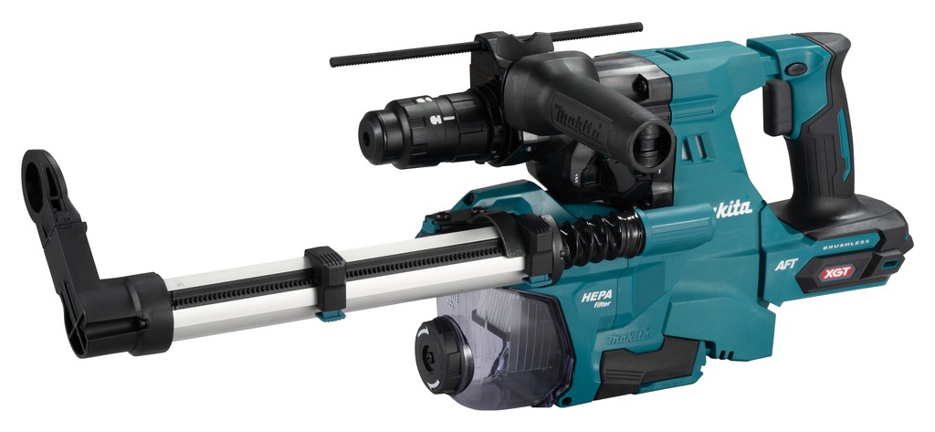 Makita HR012GZ03 XGT 40 V Max combi hammer without batteries and charger incl. drill chuck quick-release and dust extraction in Mbox