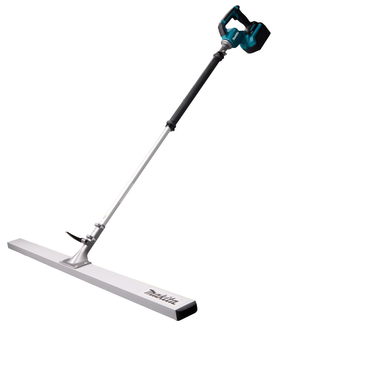 Makita VL001GZ02 XGT 40 V Max Cordless Vibrating Trowel, including a 1400 mm finishing trowel, without batteries or charger, in a box