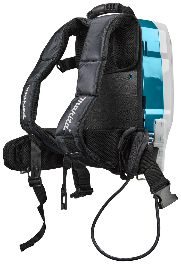 Makita VC008GU201 XGT 40 V Max Battery back vacuum cleaner 36V 180mbar 2400l/min incl. 2x4Ah and quick charger in box