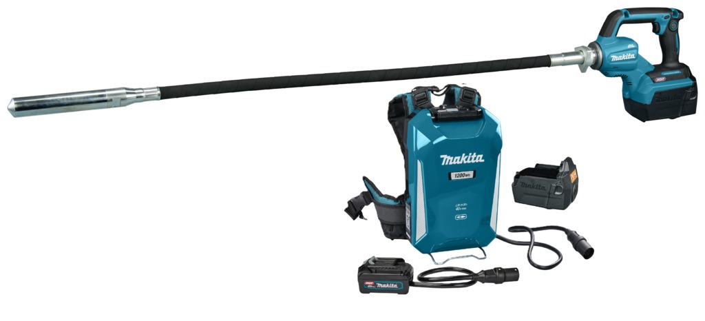 Makita VR004GX001 XGT 40V Max Accu Concrete Vibratory Needle 1200 mm incl. PDC1200 in box