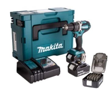 Makita DDF484RTN Cordless drill 18V 6.0 AH Li-ion + 31-piece bit set
